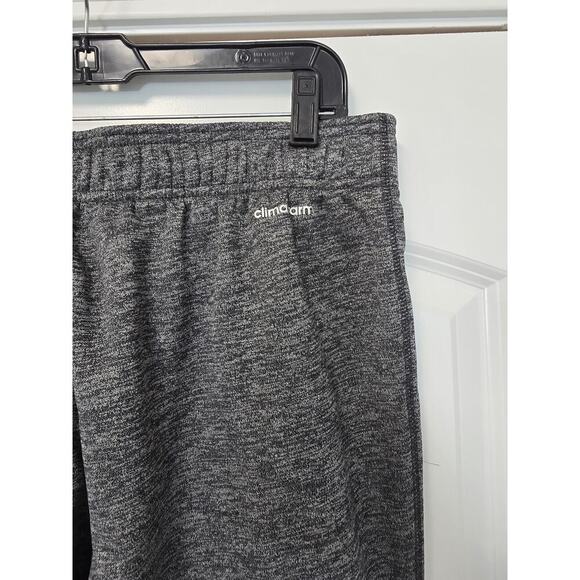 Adidas Mens Climawarm Sweatpants Size Large Gray Red Trim Elastic Waist Active - Picture 5 of 8